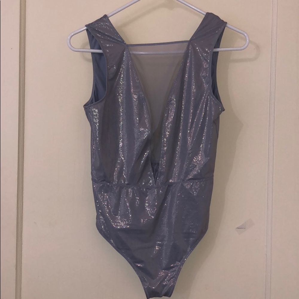 Glittery Lilac Victoria Secret Bodysuit